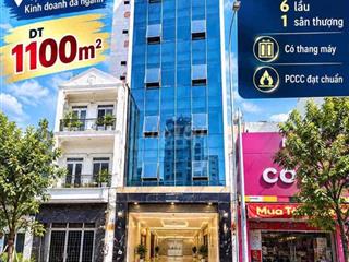 Cho Thuê Nhà Hoà Bình DT Sàn 1100m2 1 Hầm 1 Trệt 1 Lửng 6 lầu