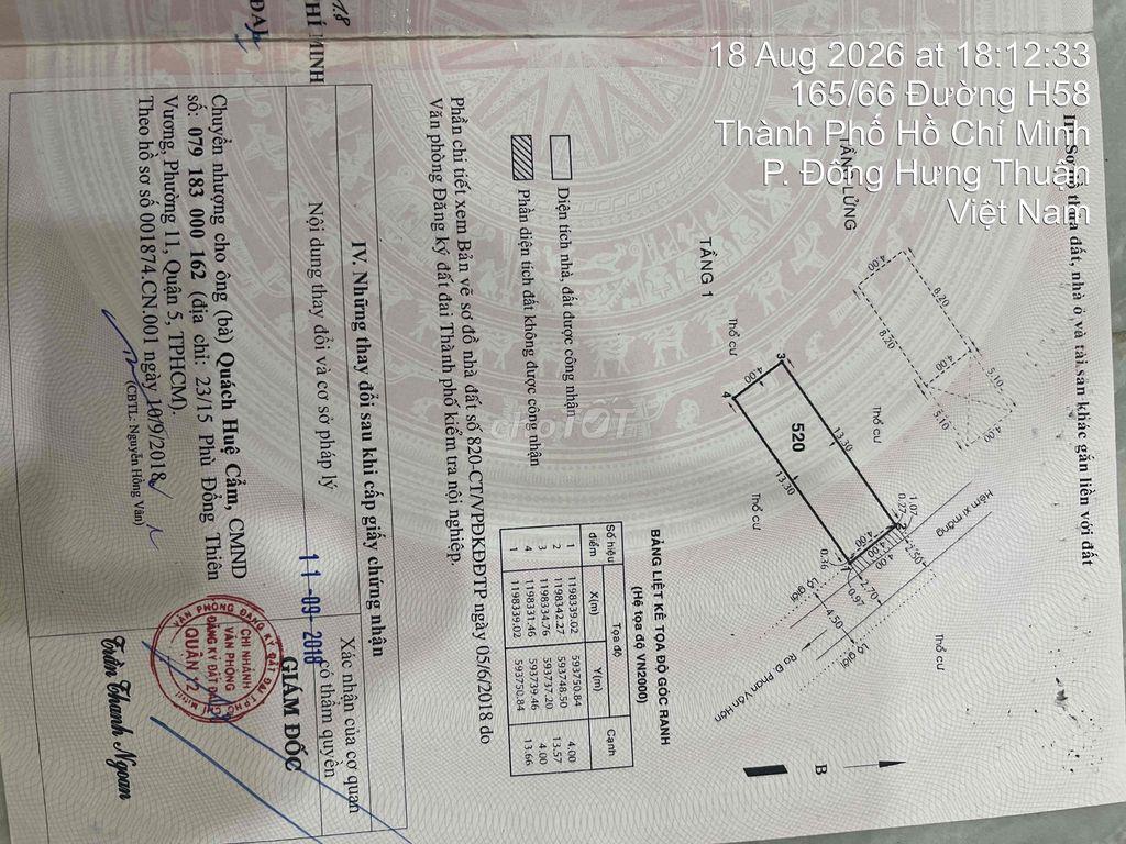 Nhà SHR-Hoàn Công đủ-Công Chứng ngay