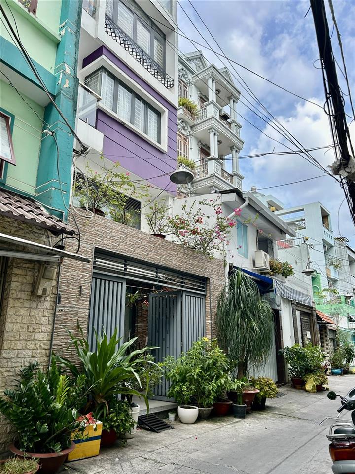 100m2(5m2 x19m) 5 tầng mới hẻm xe hơi phan văn hân p17 bình thạnh16,5 tỷ