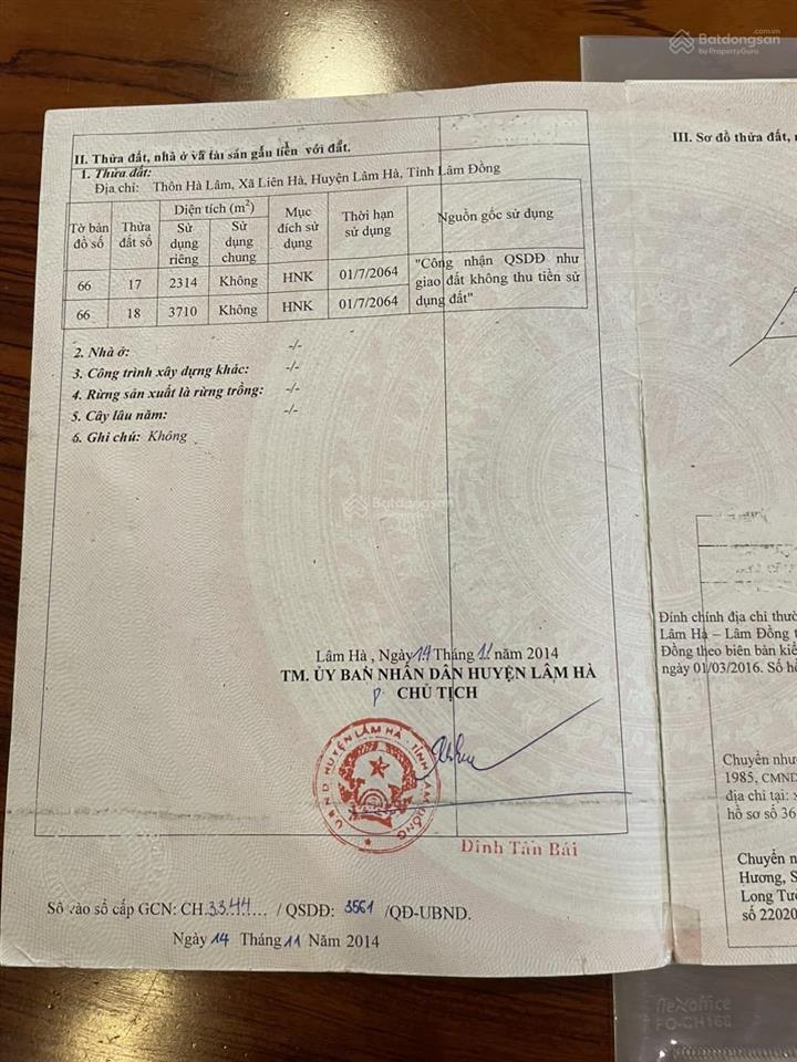 Bán đất xã liên hà, lâm hà, lâm đồng