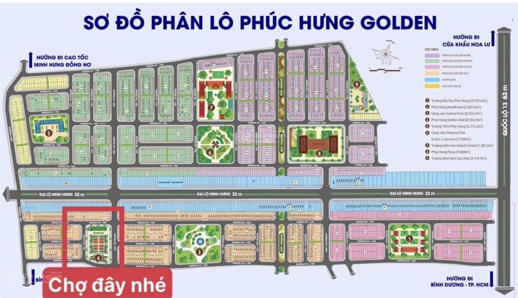 Chính chủ cần bán đất khu đô thị phúc hưng golden phường minh hưng