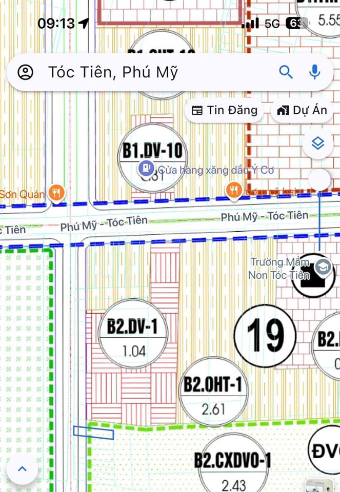 Bán đất phú mỹ, tóc tiên giá tốt