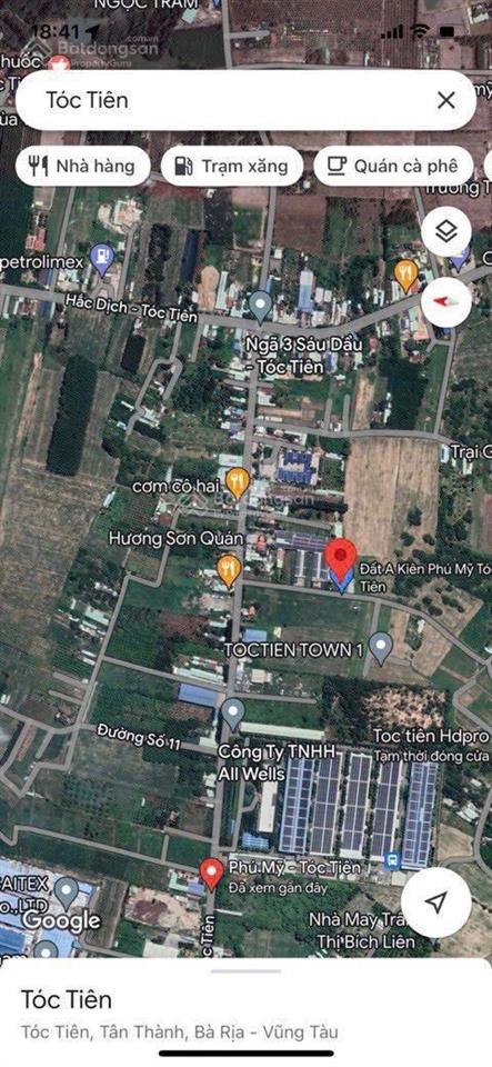 Bán đất phú mỹ, tóc tiên giá tốt