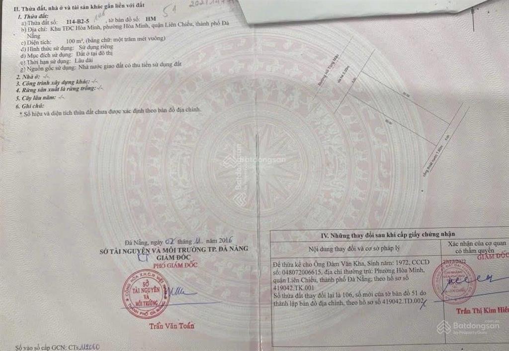 Mặt tiền đường 10.5m hồ tùng mậu trục thông biển