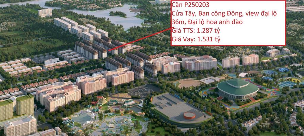 Căn stuido giá tốt nhất phân khu park residence 1.2x tỷ  tt sớm