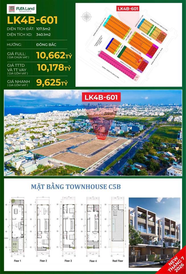 Townhouse futa kim phát  khai thác kinh doanh linh hoạt tại trung tâm mới đà nẵng