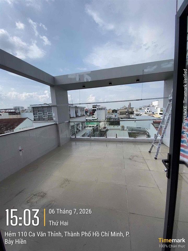 Cho thuê MT 5x8 41m2, 6 tầng, 4 phòng, 5 WC đường Ca Văn Thỉnh