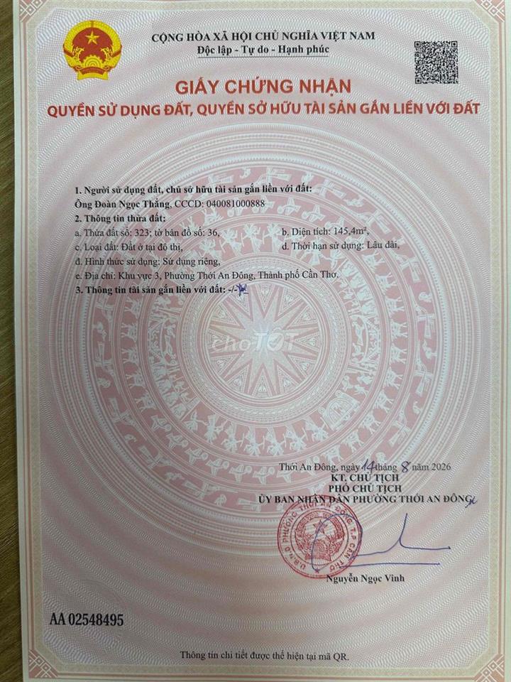 Đất thổ cư
