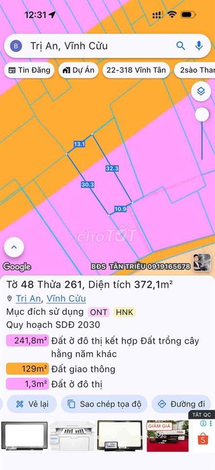 Bán nhà mặt tiền kinh doanh tốt TL 768 Vĩnh An Vĩnh Cửu
