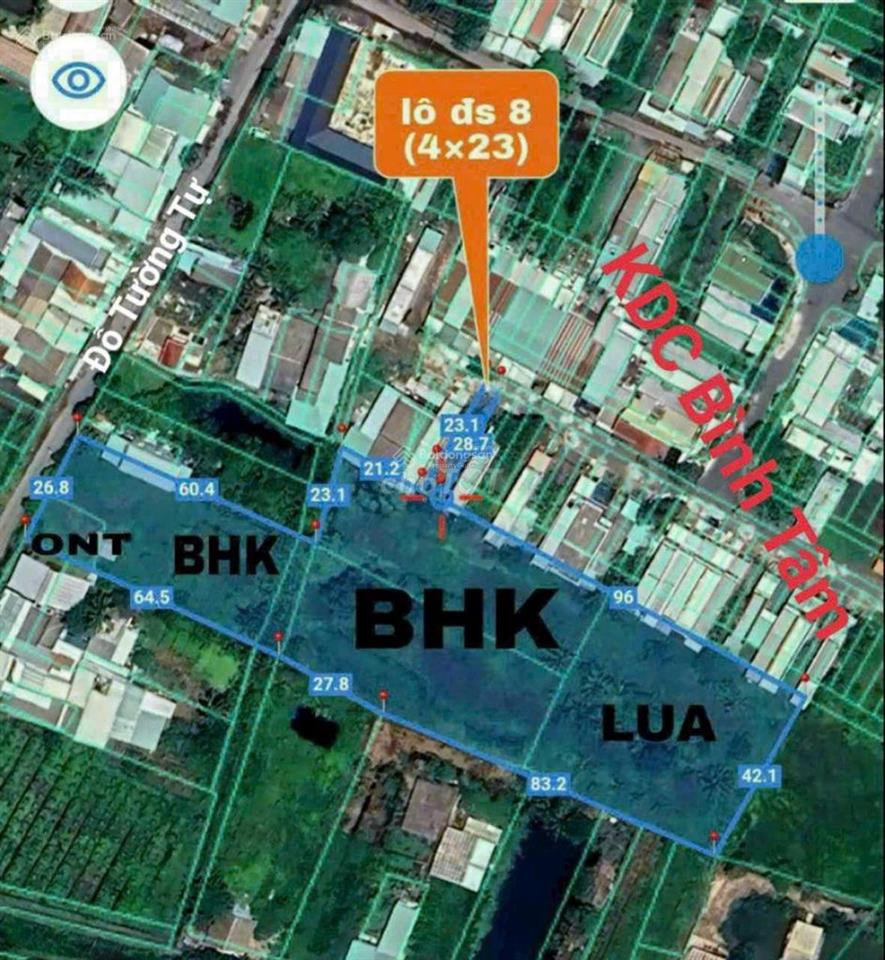 Bán đất chính chủ tại xã Bình Tâm, TP Tân An, Long An (Tây Ninh mới)