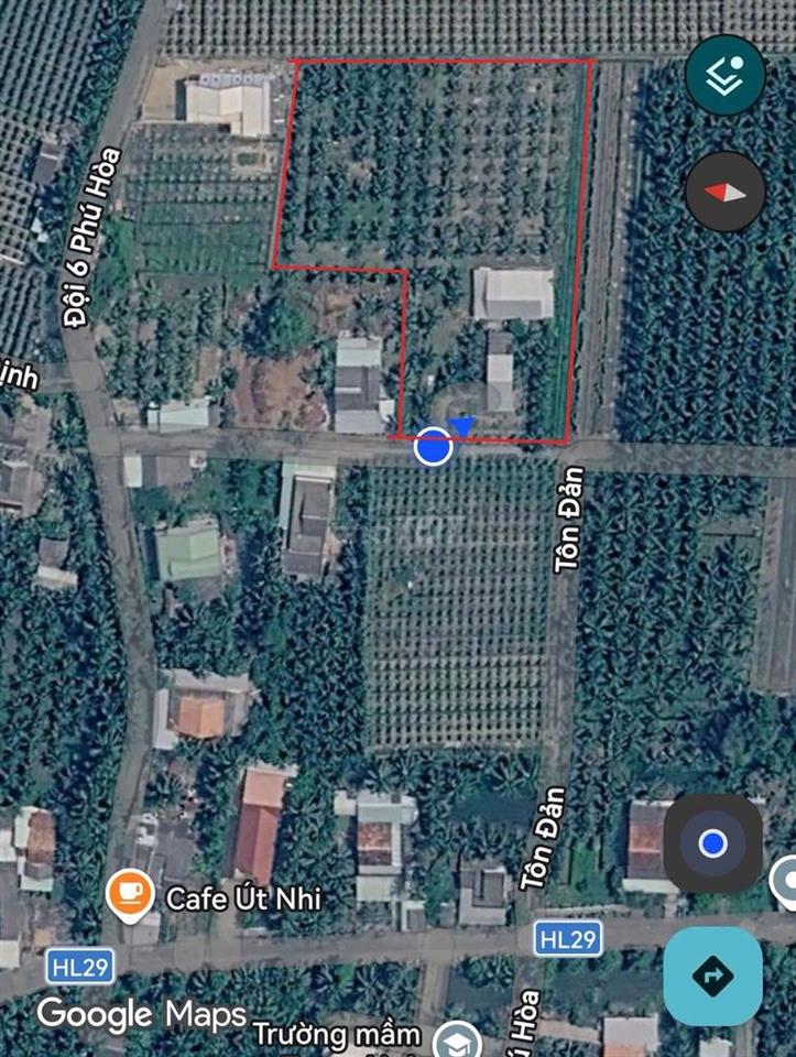 Đất vườn đường xe tải tới đất