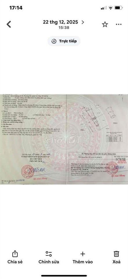 Bán nhà mặt tiền 15m, hẻm 8m. Tiện kinh doanh hoặc ở