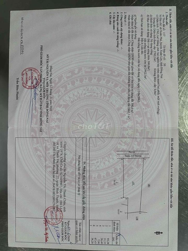 bán đất thổ cư  chính chủ
