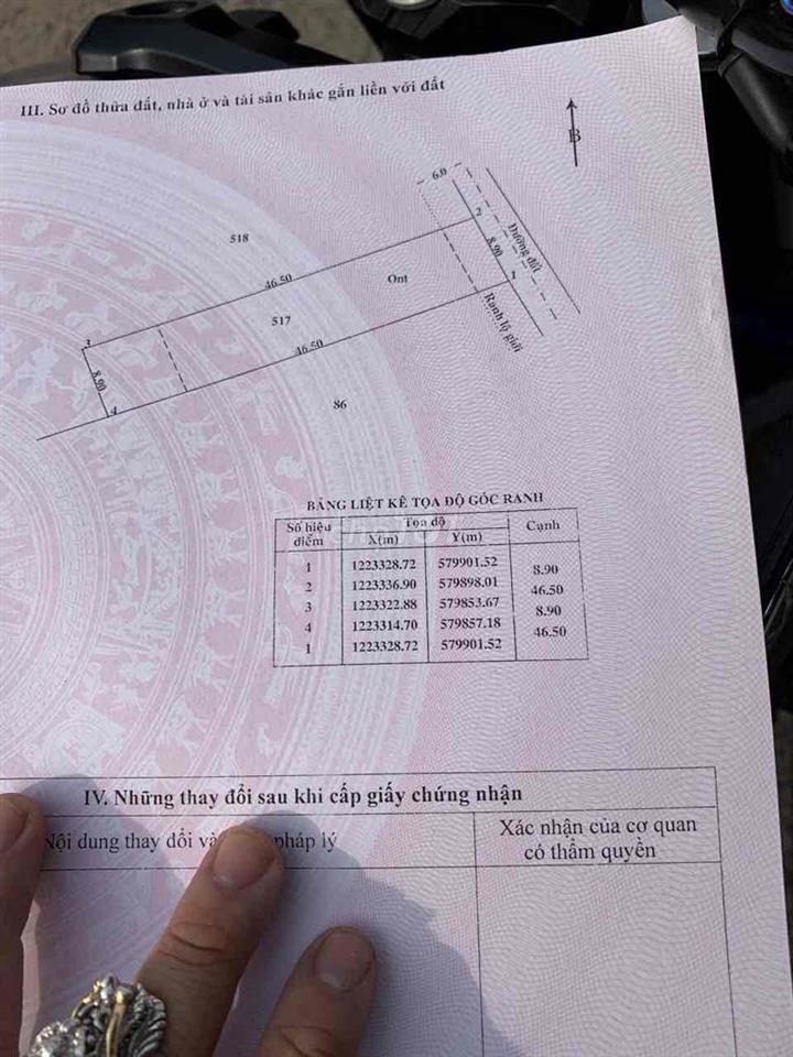 Đất thổ cư hẻm lớn thông TL7 và Nguyễn Thị Rành.