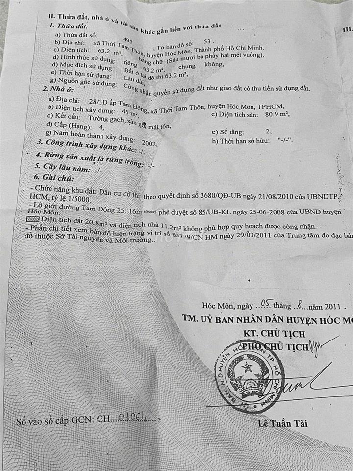 Nhà mặt tiền TAM ĐÔNG 25 (10m) giá tốt