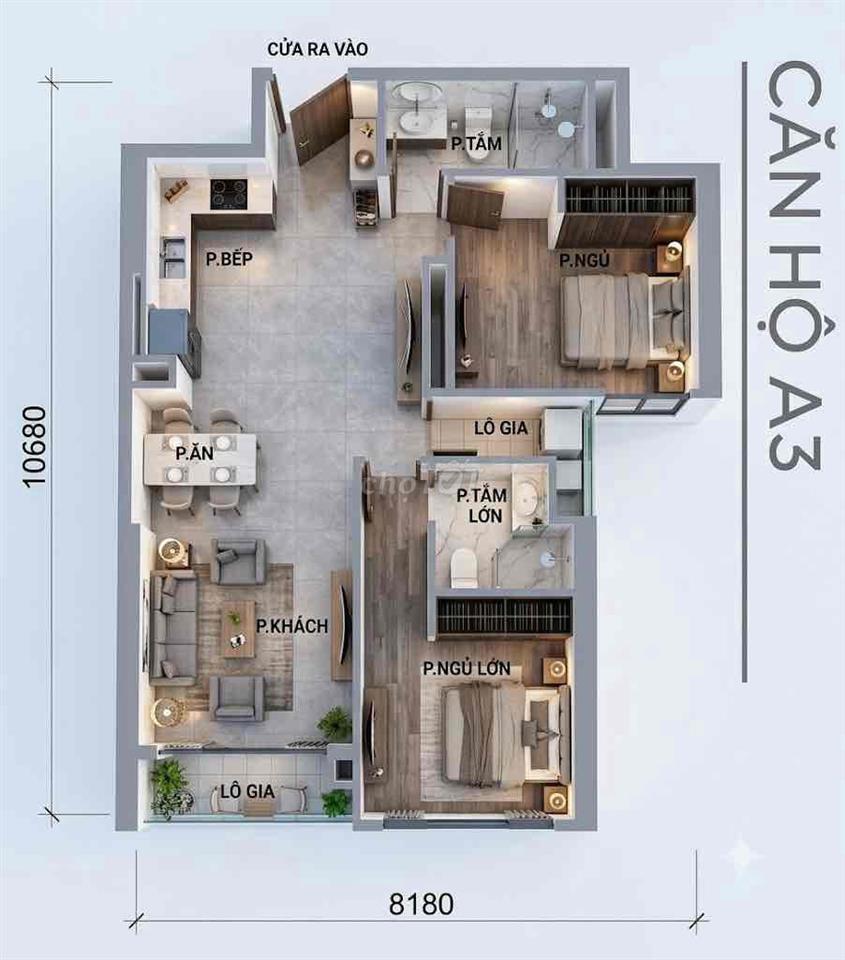 SANG NHƯỢNG CĂN 2 PN VINHOMES