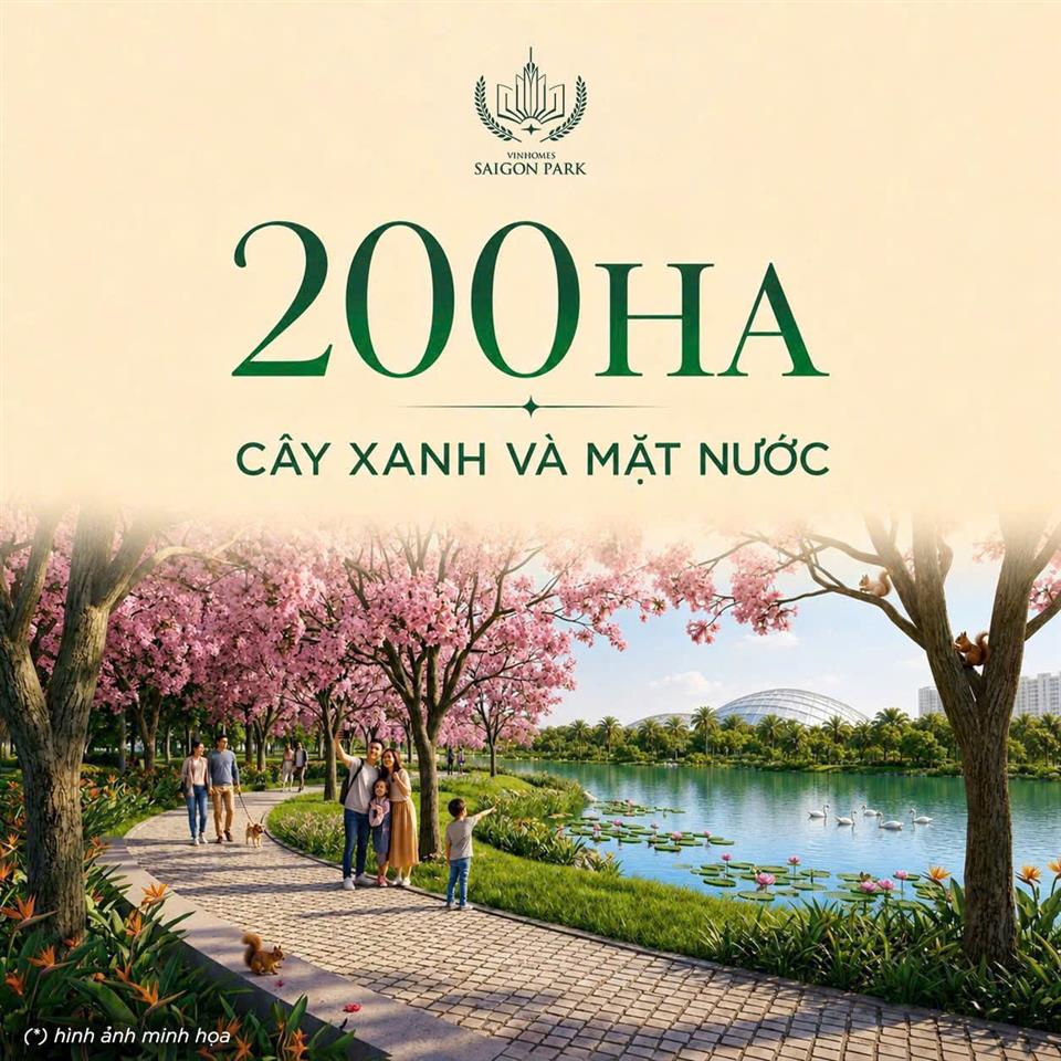 chỉ từ 1,6 TỶ – Tận hưởng trọn vẹn đại đô thị 1.080 Hecta Vinhomes Saigon Park (Vinhomes