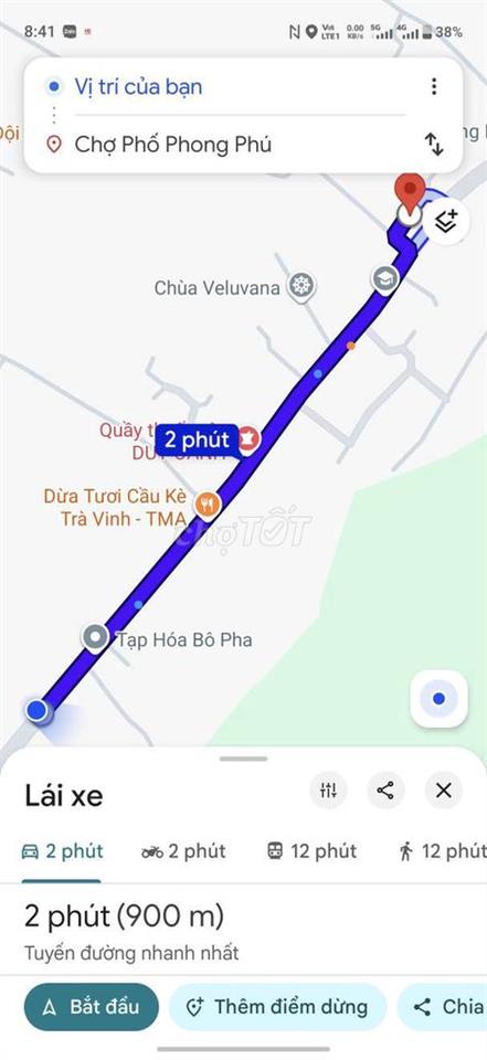 mặt tiền HL51 8m x 92m có thổ cư 9chủ sổ sẳn 