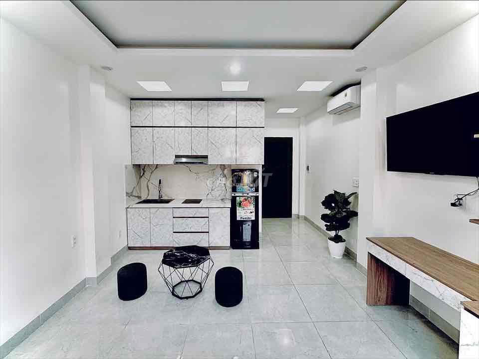 1PN bancong ngay Nơ Trang Long - full nội thất - khu an ninh