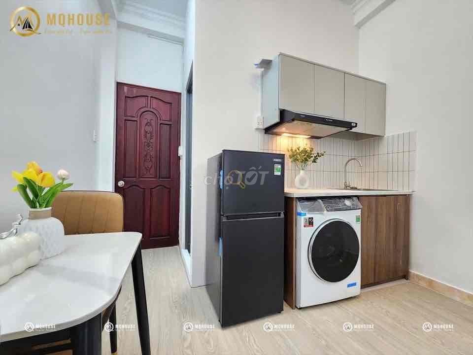 1PN - máy giặt riêng - bancong cửa sổ thoáng mát gần cv Hoàng Văn Thụ