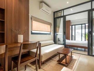 Căn Hộ gỗ ấm, nội thất cao cấp🌻1 Phòng Ngủ🪴Ban Công Lớn |chung cư mini