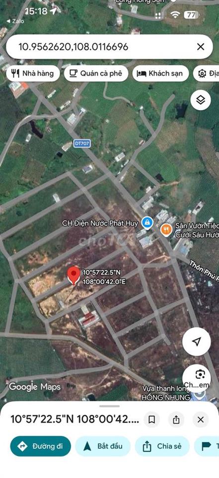 đất full thổ cư mươn máng 200m