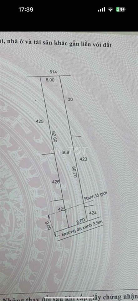 bán đất thổ cư long an - hoà khánh đông