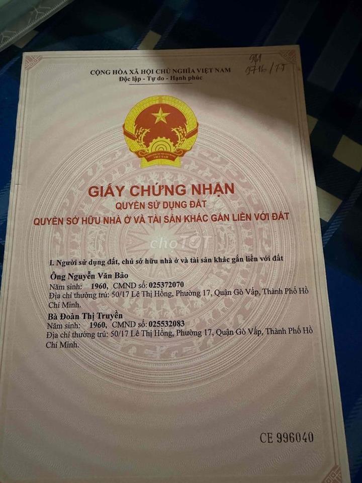 bán đất hiệp thành 06 quận 12 100m2 hạ 600tr còn 6t2 chốt trong 7 ngay