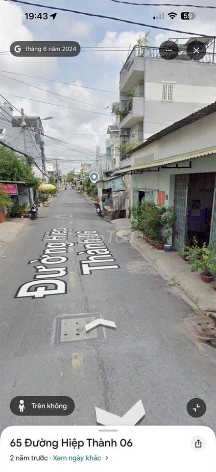 bán đất hiệp thành 06 quận 12 100m2 hạ 600tr còn 6t2 chốt trong 7 ngay