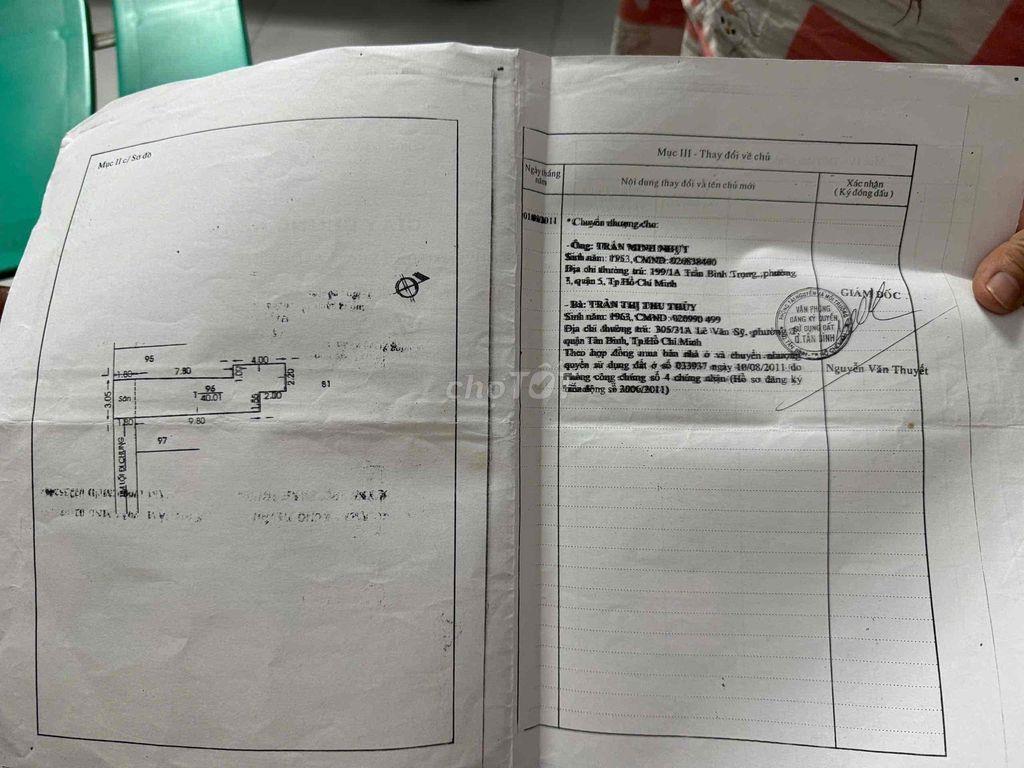 bán nhà bùi thị xuân p1 tân bình 42m2