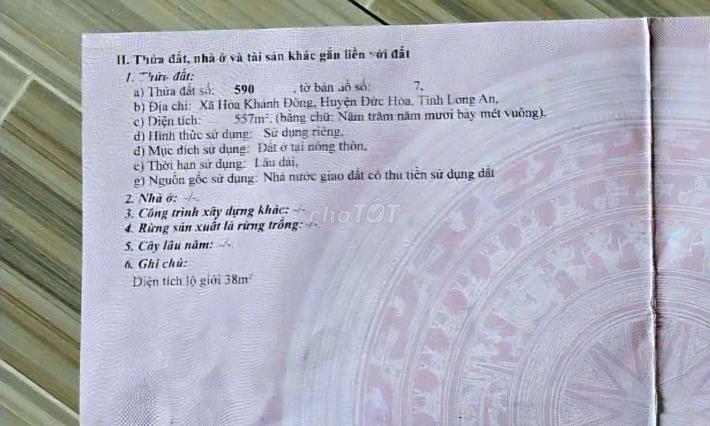 Bán đất mặt tiền 