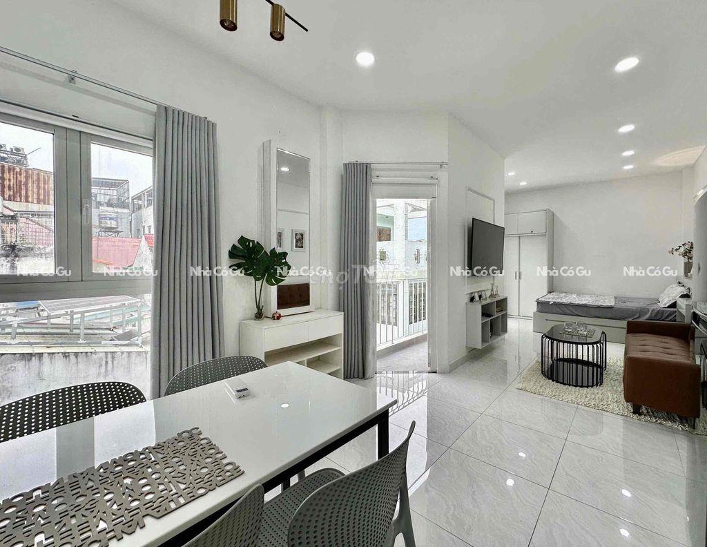 Căn hộ 1PN Full Nội Thất, Gần Q1, Cầu Công Lý Di Chuyển Sân Bay Tiện