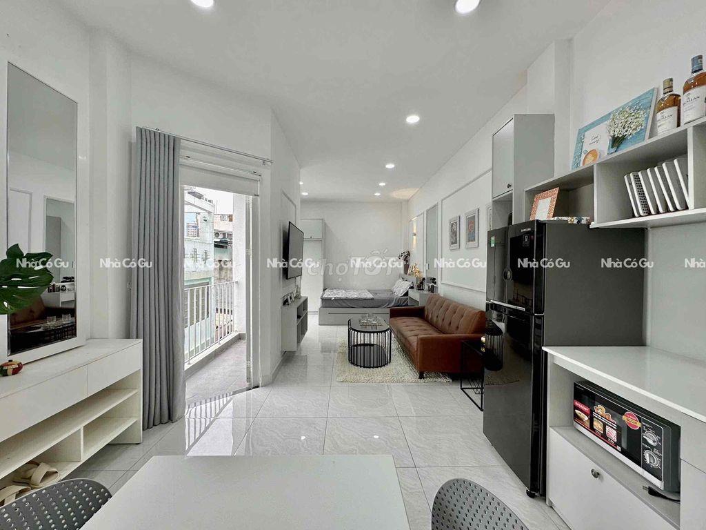 Căn hộ 1PN Full Nội Thất, Gần Q1, Cầu Công Lý Di Chuyển Sân Bay Tiện