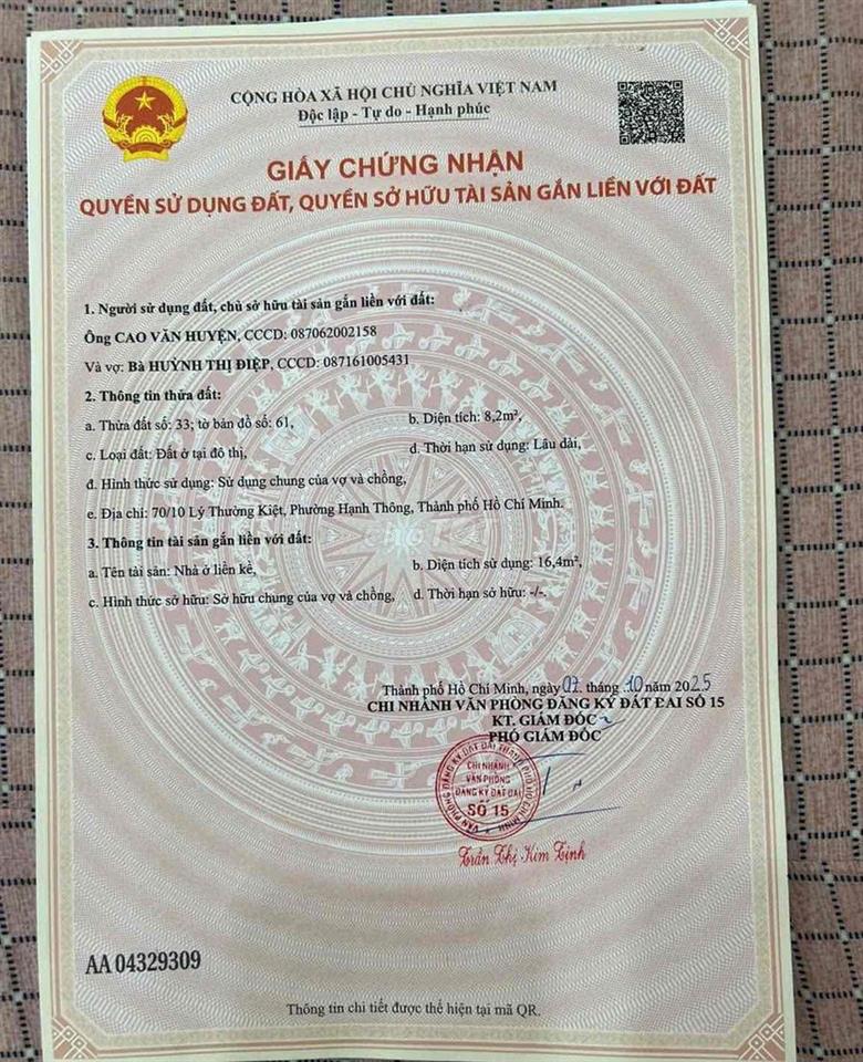 chính chủ bán nhà chợ Lý Thường Kiệt , gần ngã 5 chuồng chó