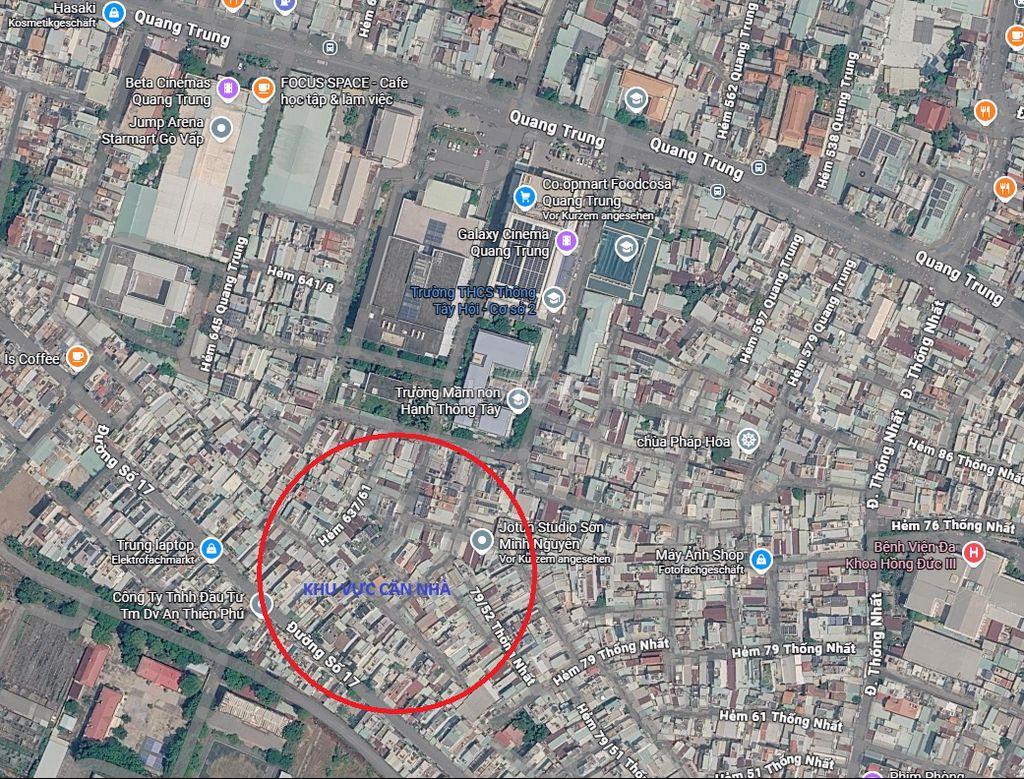 Nhà riêng hẻm 637 Quang Trung, ngay sau lưng BV Gò Vấp, Co.opmart,