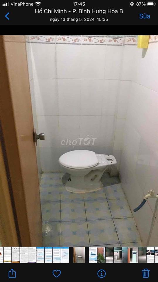 Chính chủ cho thuê phòng trọ dưới đất dẫn xe vào phòng ko chung chủ