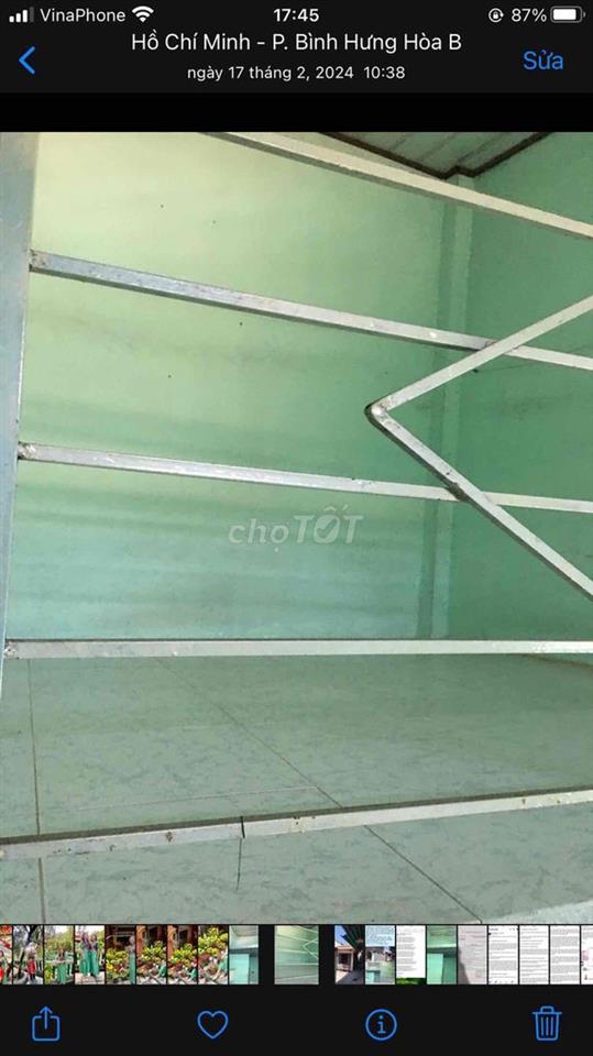 Chính chủ cho thuê phòng trọ dưới đất dẫn xe vào phòng ko chung chủ