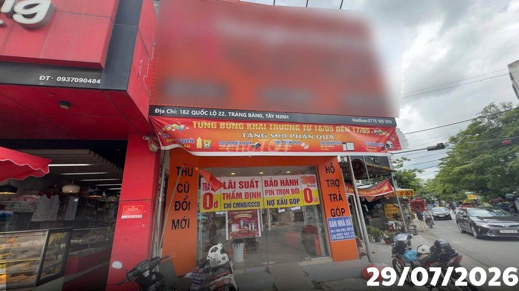 CHÍNH CHỦ BÁN ĐẤT MẶT TIỀN QUỐC LỘ 22 ĐANG KINH DOANH
