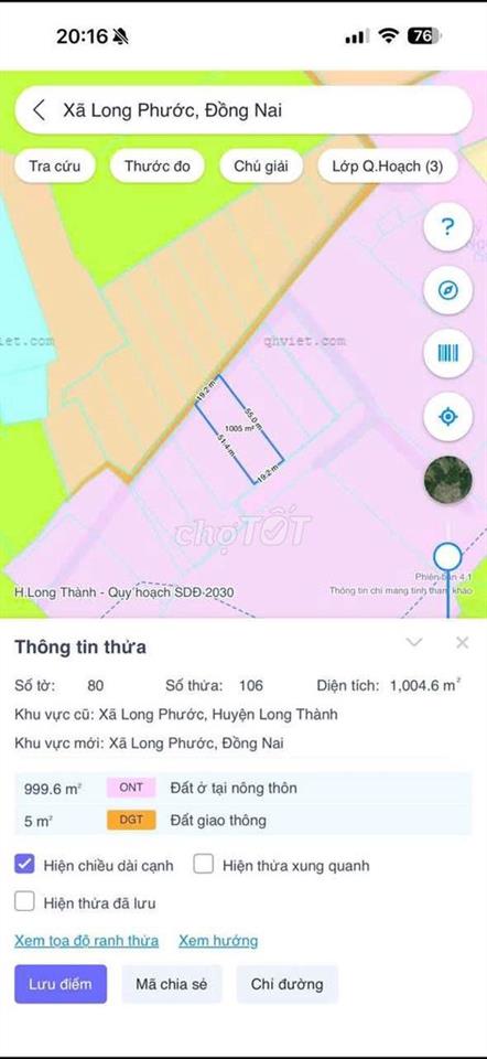 Bán đất Long Phước Long Thành ( Đồng Nai ) Gần KCN solardizi