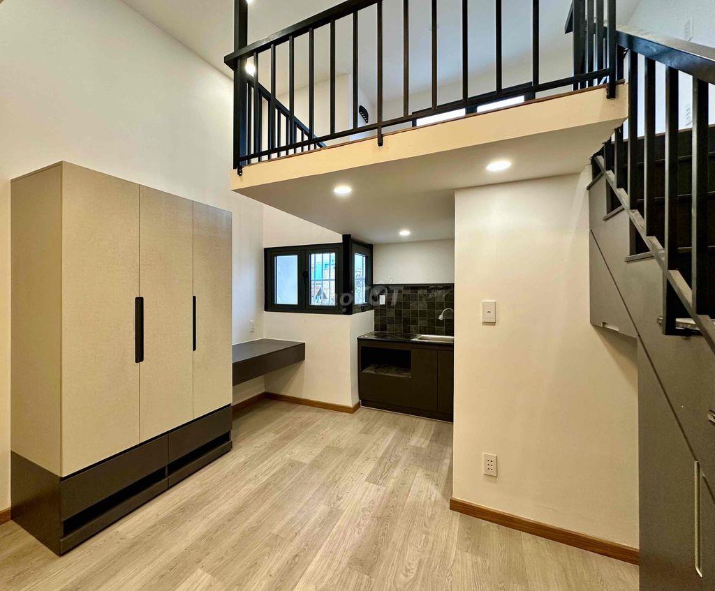 CĂN HỘ DỊCH VỤ FULL NỘI THẤT DUPLEX CỬA SỔ LỚN GÁC CAO - 7tr5 - 24m2