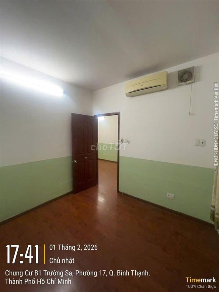 Chung cư B1 Trường Sa Bình Thạnh (sát Q1) 55m2 (2PN 2WC)