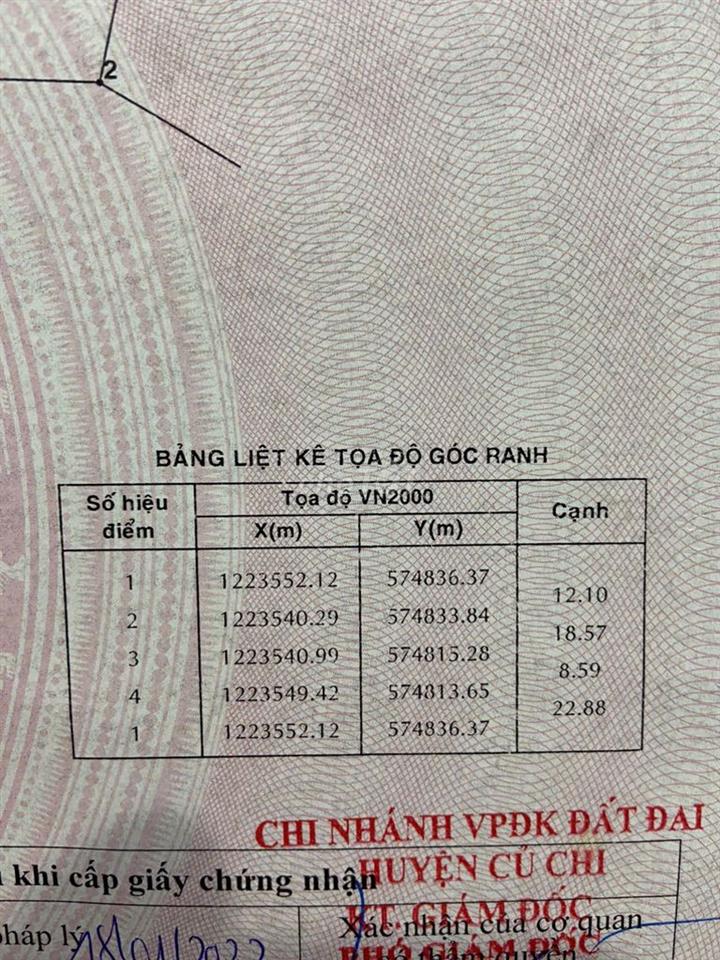 Gia đình bán gấp lô đất >200m2 thổ cư Trung Lập Thượng-Củ Chi-Tp.HCM