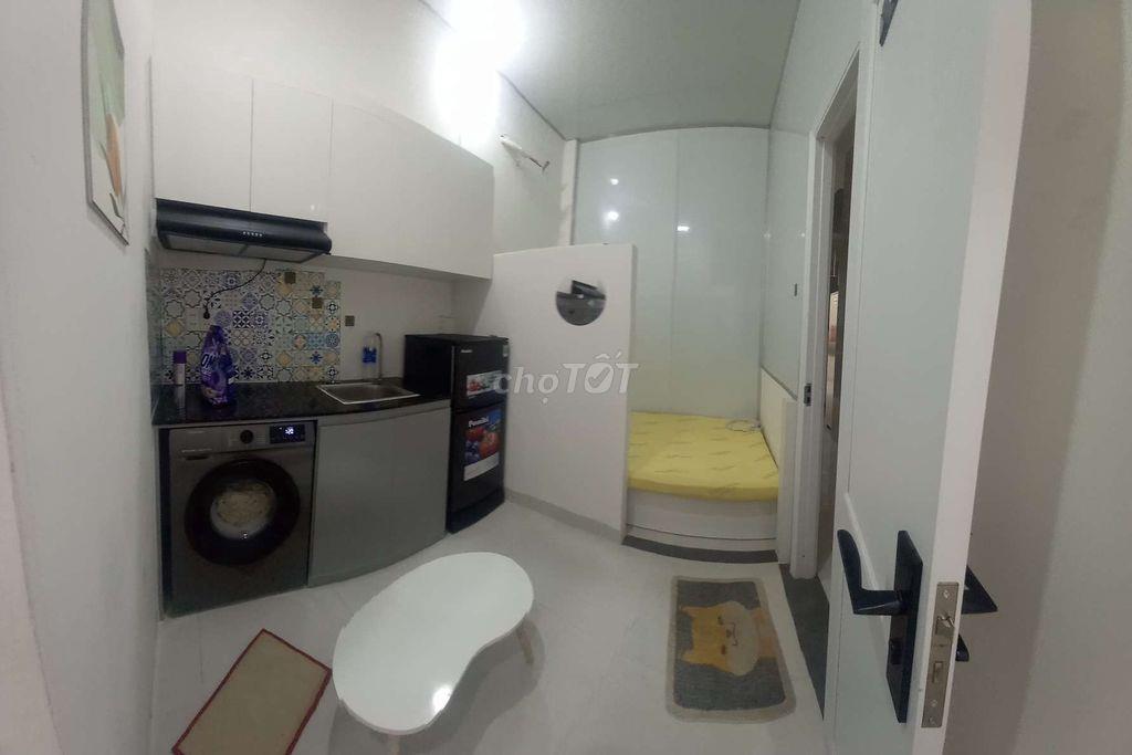 Căn hộ 30m2 1 phòng ngủ 1 phòng khách bếp full nội thất giá chỉ 3tr7