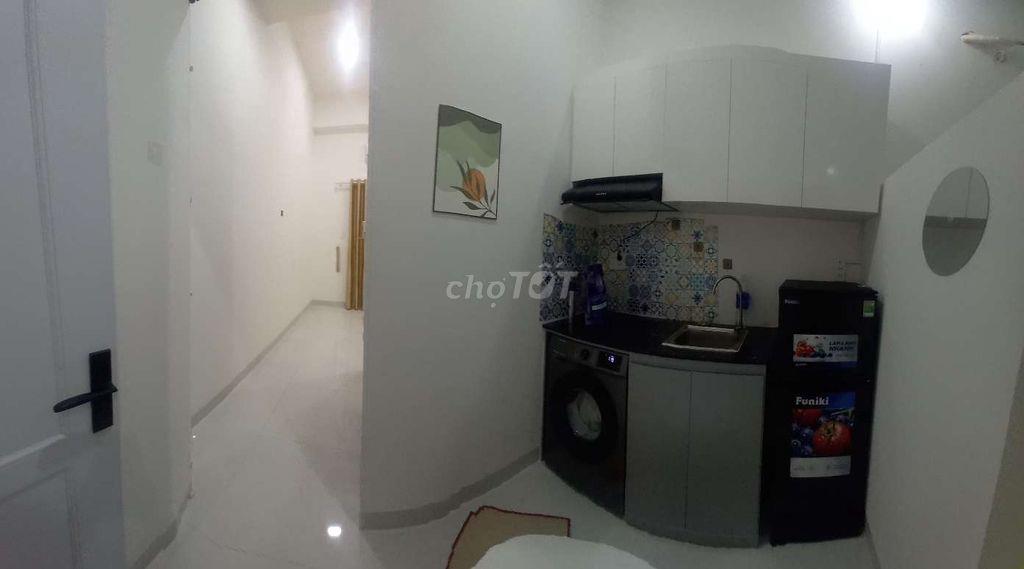 Căn hộ 30m2 1 phòng ngủ 1 phòng khách bếp full nội thất giá chỉ 3tr7