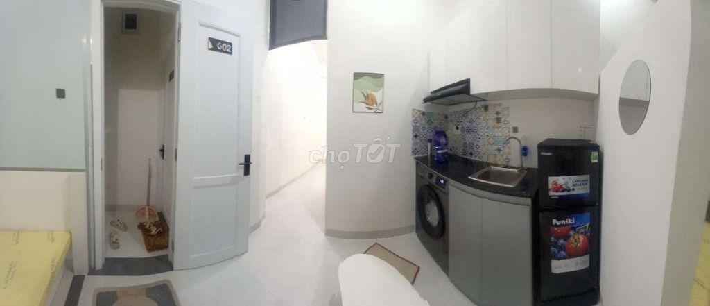 Căn hộ 30m2 1 phòng ngủ 1 phòng khách bếp full nội thất giá chỉ 3tr7
