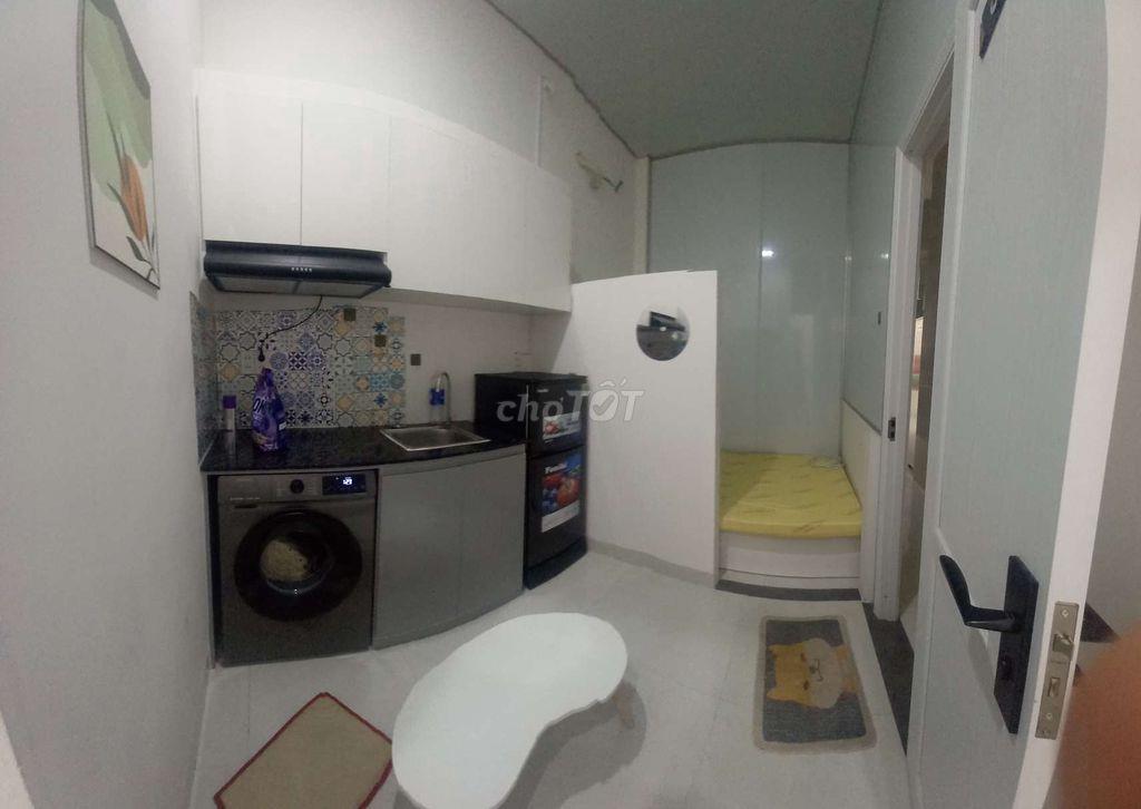 Căn hộ 30m2 1 phòng ngủ 1 phòng khách bếp full nội thất giá chỉ 3tr7