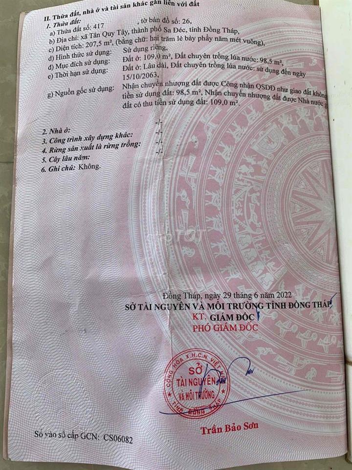 đất nền có thổ