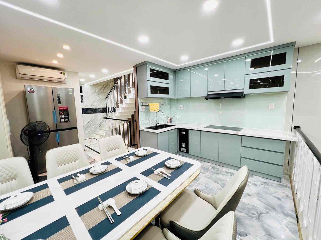GIẢM 1 TỶ CHỈ 8TỶ5 NHÀ 6 TẦNG CÓ THANG MÁY HẺM ÔTÔ NGUYỄN VĂN KHỐI P11