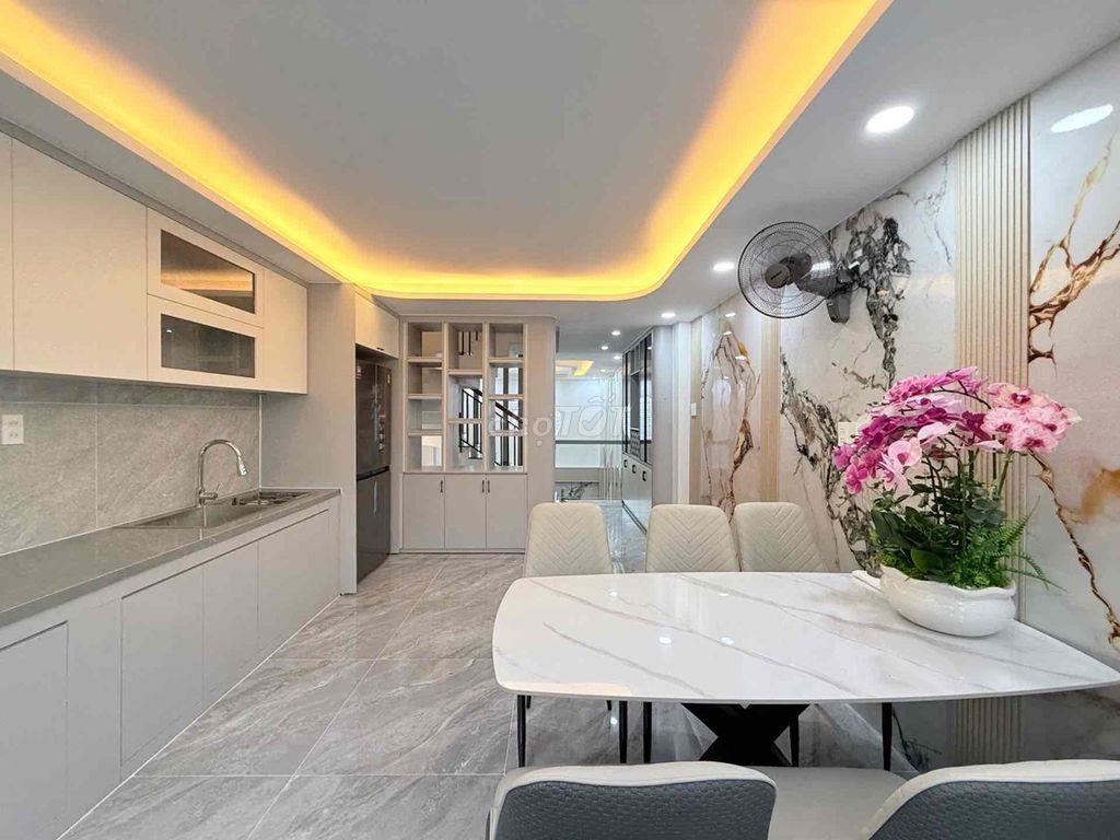 NHÀ MỚI 5 TẦNG ĐẸP LUNG LINH HXH ĐƯỜNG 59 Phuờng 14 GVGIẢM CHỈ 8TỶ2 TL