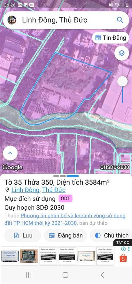 đất mặt tiền hẻm 19, đường 28 vành đai 2, linh đông thủ đức